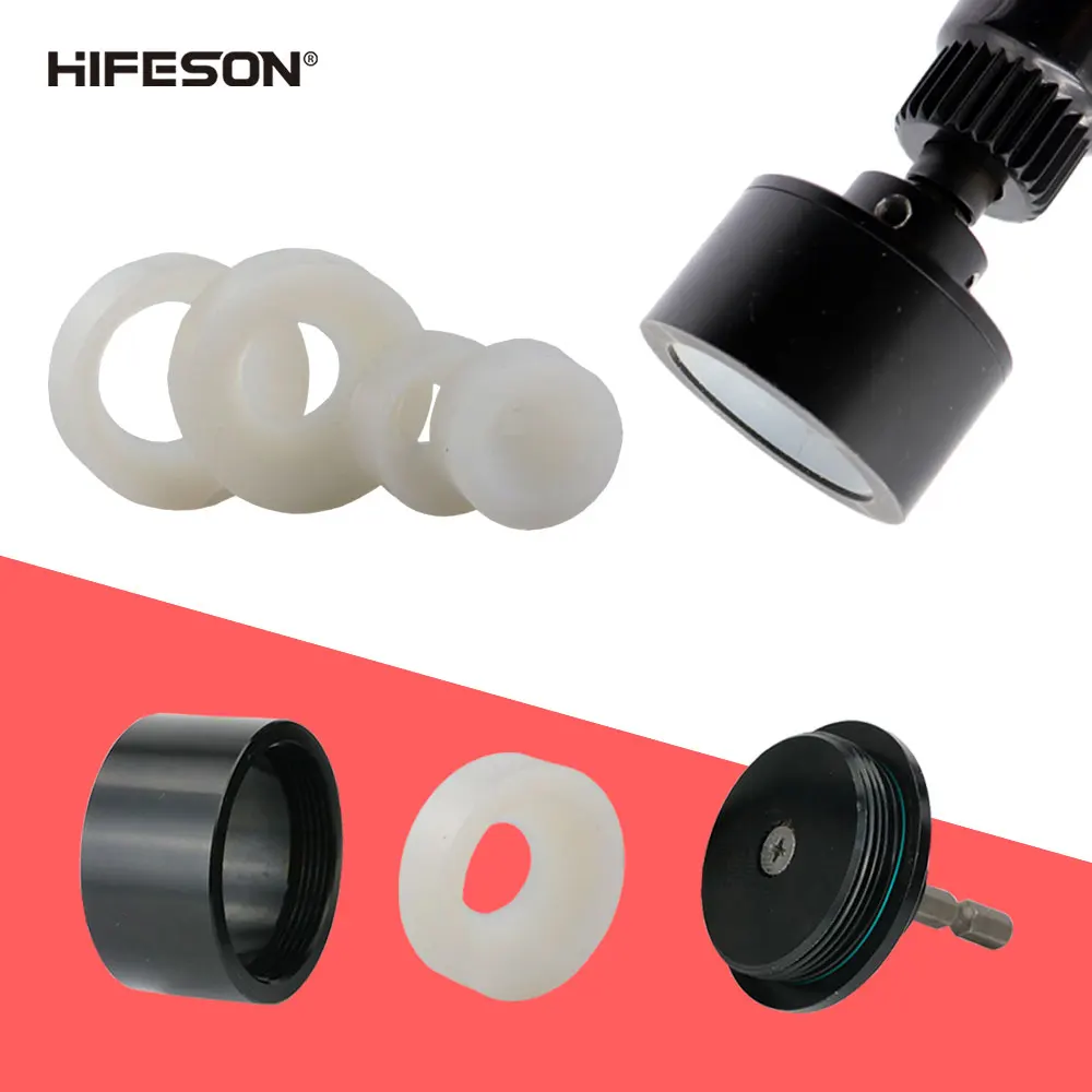 HIFESON-Accesorios de máquina de tapado eléctrico neumático, almohadilla de silicona, tapa de botella de bloqueo, manga de goma, 10-100MM