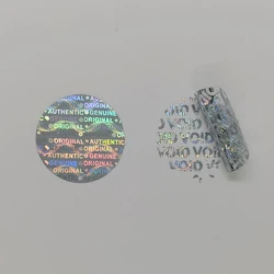 2000pcs 20mmx20mm , GENUINE Security Label, 
