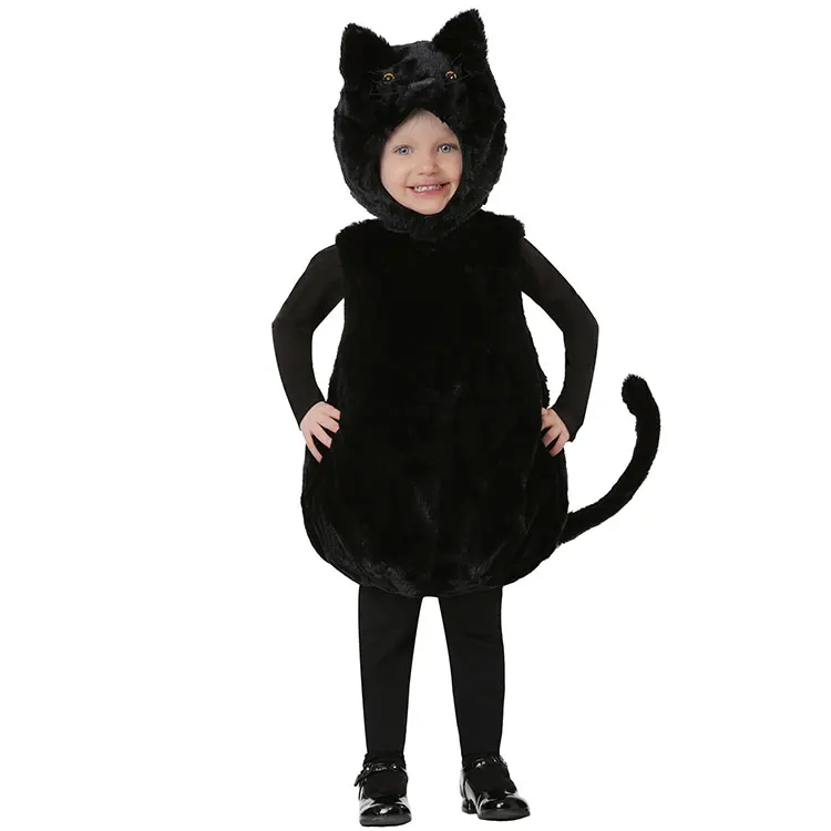 Halloween children's day stage performance performance children's toddler animal COSPLAY cute black cat costume