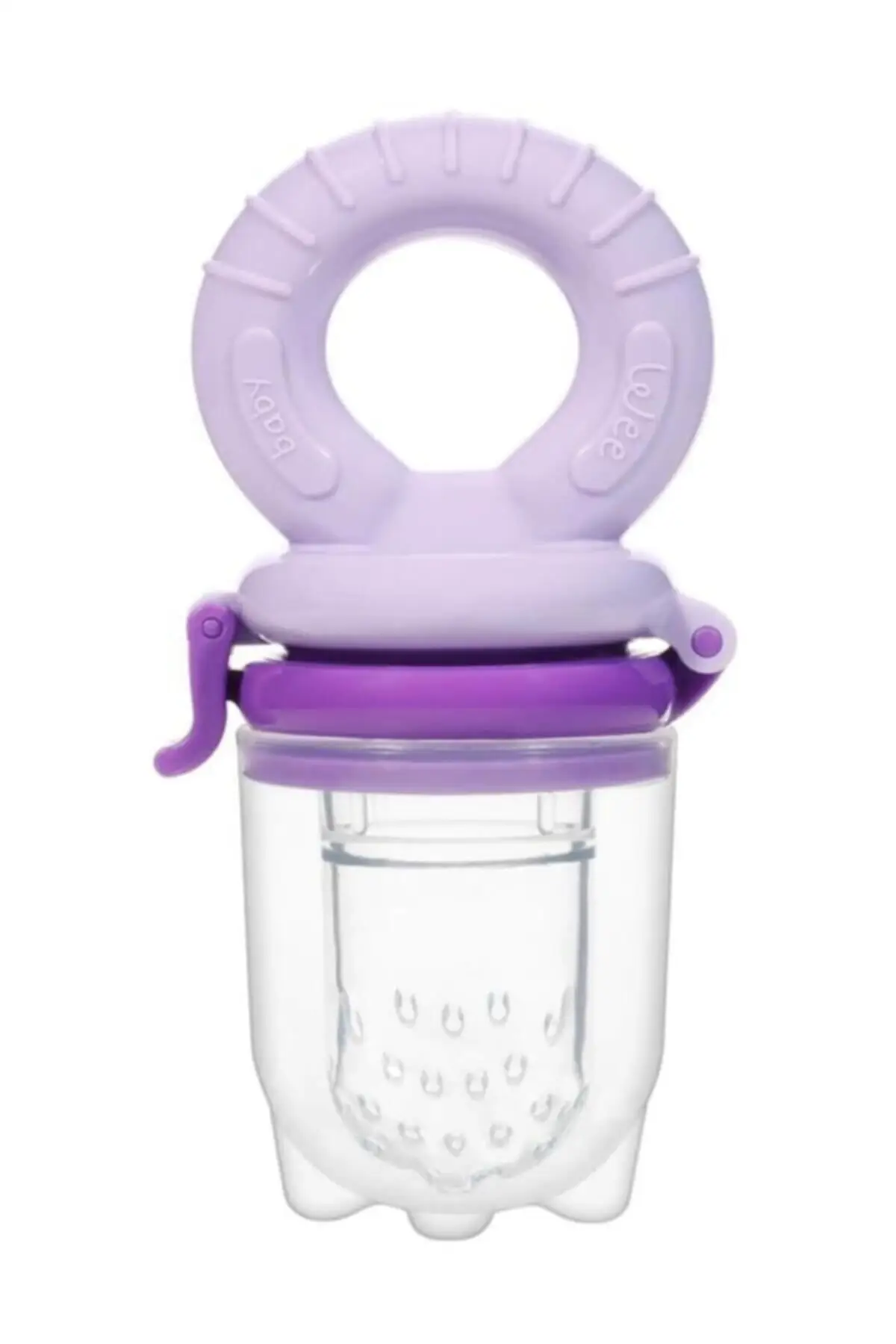 Fruit Strainer-Purple suitable for 6 + months babies Baby fruit with tanışıp safely fruit yemesini sağlar