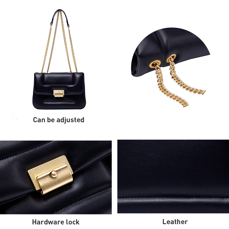 LA FESTIN Original New Fashion Luxury Bag Shoulder Chain Bag Small Square Women Bags Underarm Crossbody Handbag Trendy