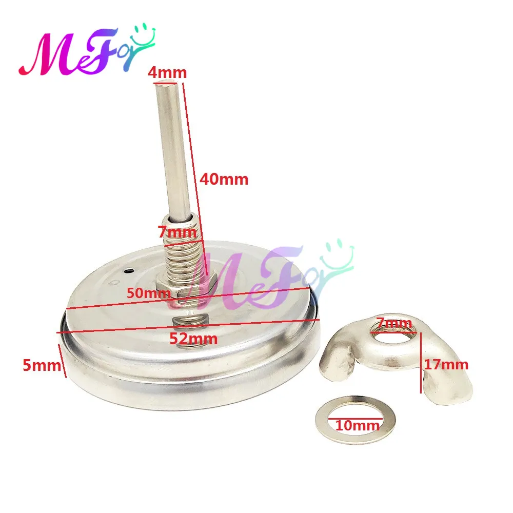 Termómetro de acero inoxidable para parrilla de horno, herramienta de medición para alimentos, barbacoa, accesorios de cocina, 50-500 Celsius