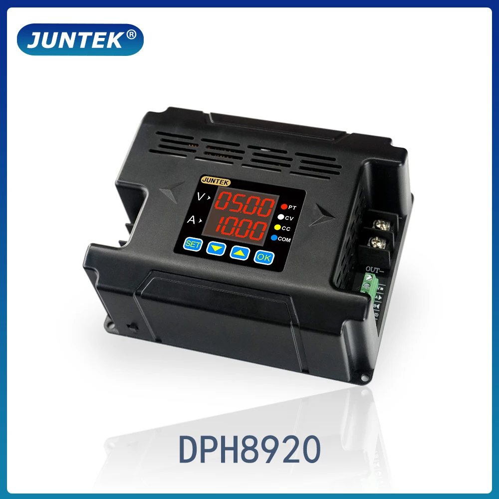 Juntek-digital Ajustável Step Down Fonte de Alimentação de Tensão Buck Converter Programável 485 Comunicação Dph8920 96v20a