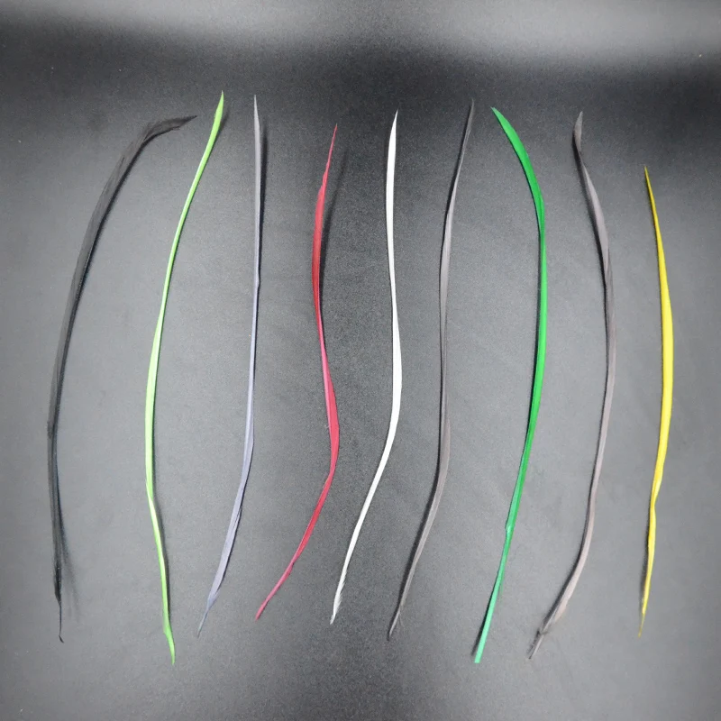 CONTEMPLATOR 10colors Goose Biots Fly Tying Feathers 50pcs Stoneflies Prince Nymph Flies Goosey Biot Feather Fly Insects Tails
