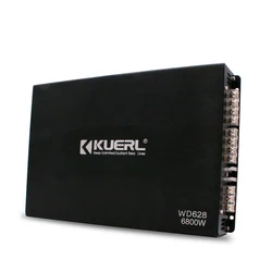 6800W 4 Channel Car Amplifier DC12V Full Frequency Car Subwoofer Amplifier Aluminium Alloy Car Audio System Equalizer