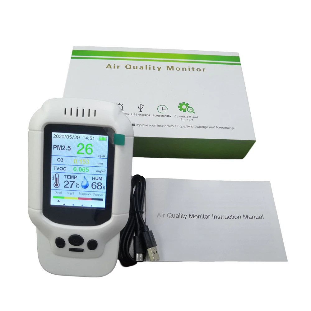 Dienmern New Portable Ozone Detector Handheld Multifunctional Intelligent O3 Ozone Meter Gas Sensor Analyzer Air Quality Monitor