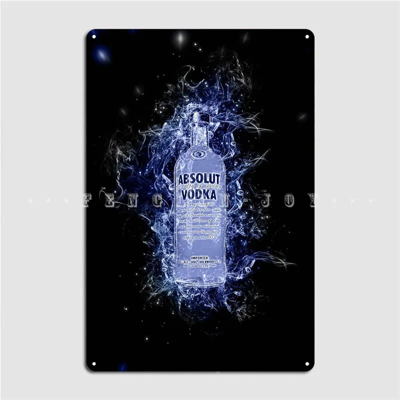 Spirit Vodka Metal Sign Plaques Club Party Decoration Home Tin Sign Poster