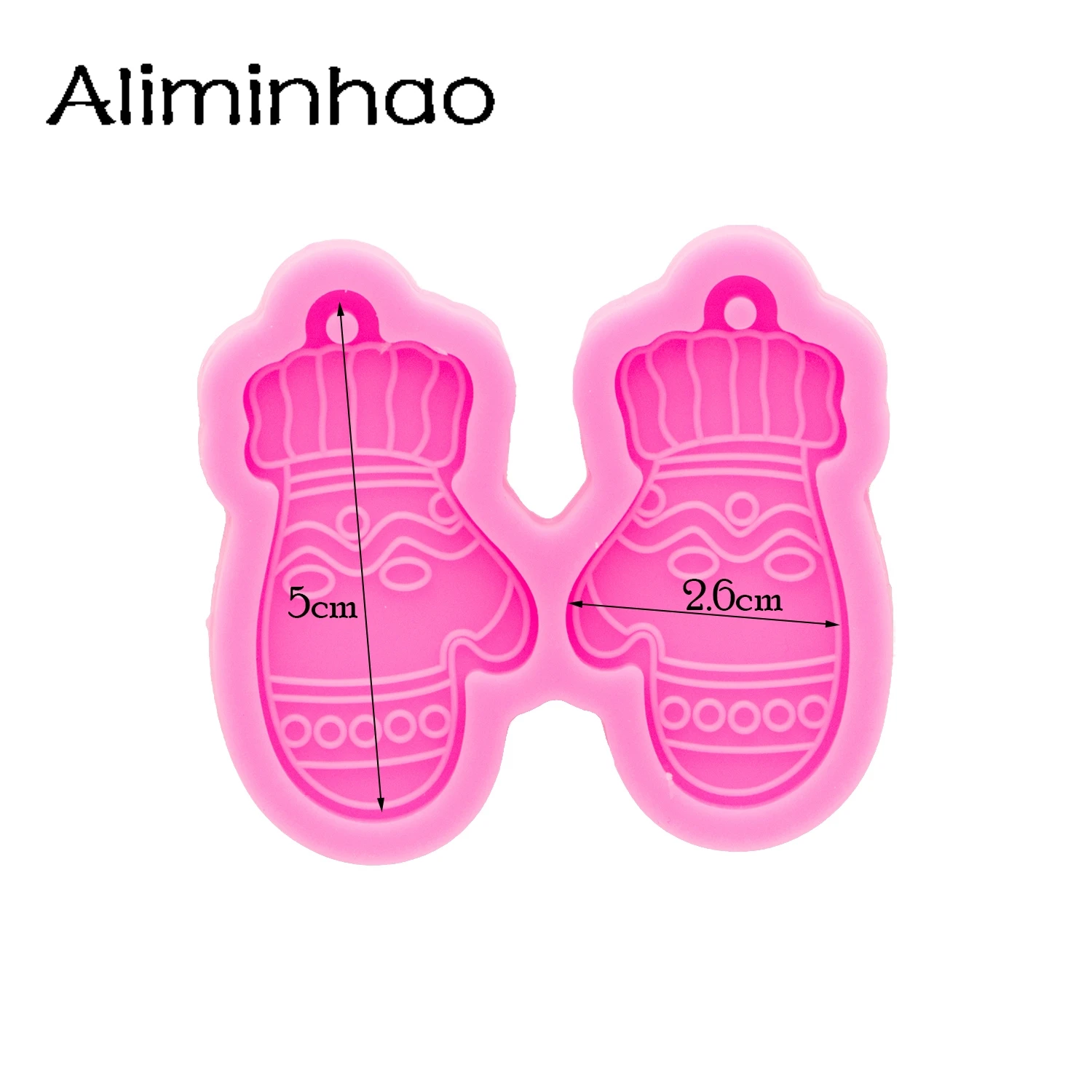 DY1014 Glossy Gloves Earrings Silicone Mold, Resin Molds DIY Crafting Molds with Epoxy, Resin art DIY Handmade Charms Mold