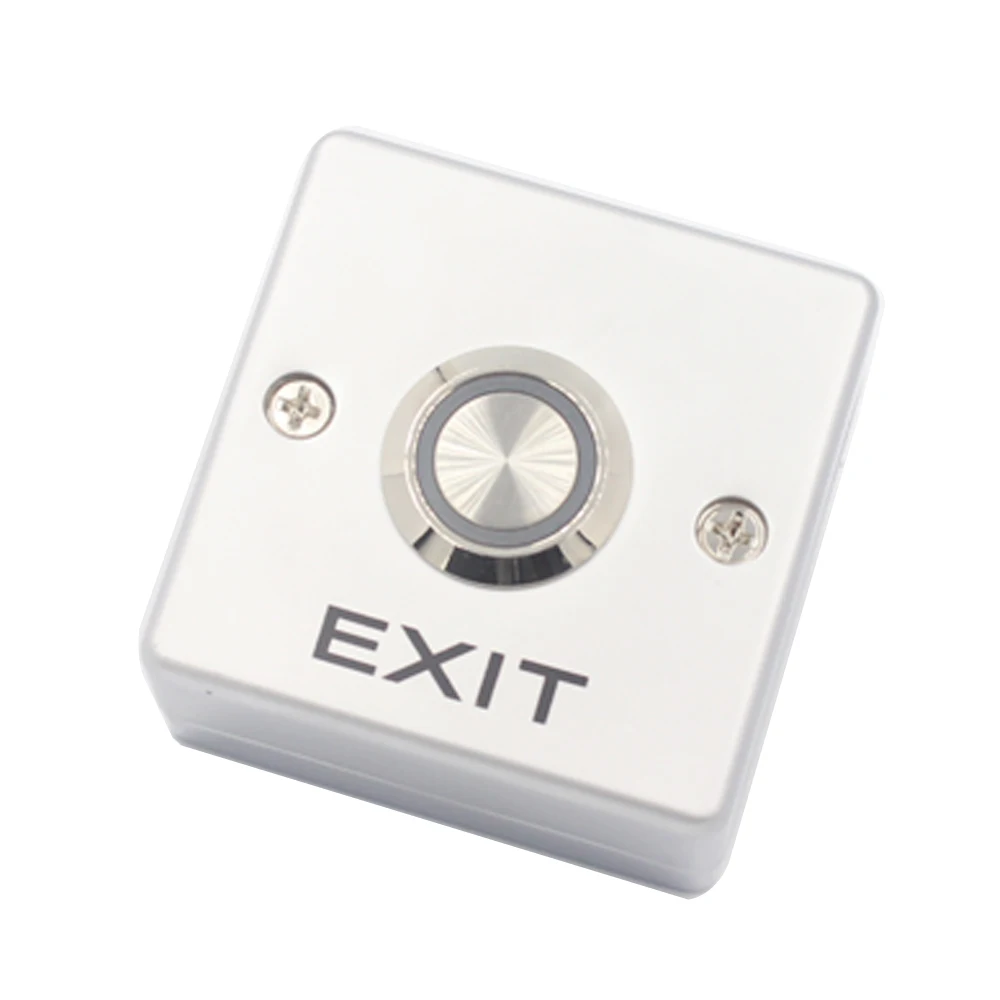 Backlight Zinc Alloy GATE DOOR Exit Button Exit Switch For Door Access Control System Door Push Exit Door Release Button Switch