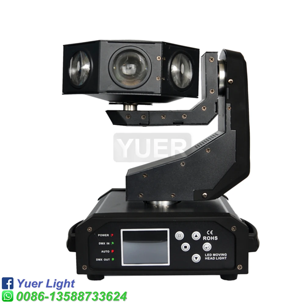 Imagem -02 - Magnético Single Flying Led Light Cree Lâmpada Beads Rgbw Led Moving Head dj Disco Stage Prom Bar Party Dance Floor Clube 8x40w