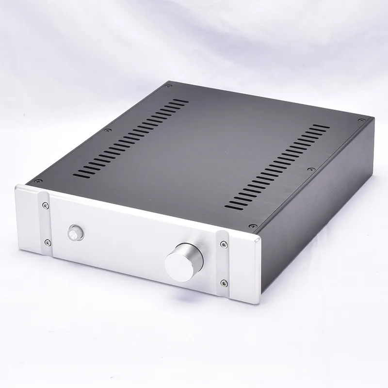 KYYSLB 260*70*311MM DIY Box 2607B All Aluminum Amplifier Chassis Case Preamplifier Chassis Amp Enclosure Housing  with Louvers