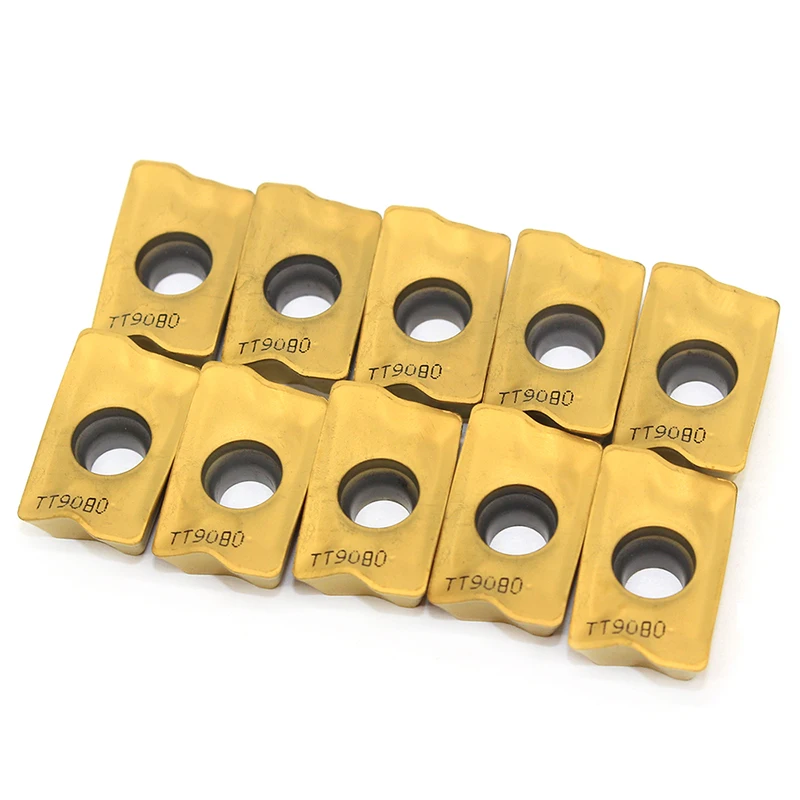 Herramientas de fresado de carburo APKT1705, 10 piezas, TT9080, APKT 1705, CNC
