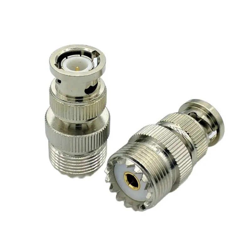 SO239 M Type To BNC Male Coaxial SL16 UHF Female To BNC Male RF Connector BNC-UHF RF Adapter 1Pcs