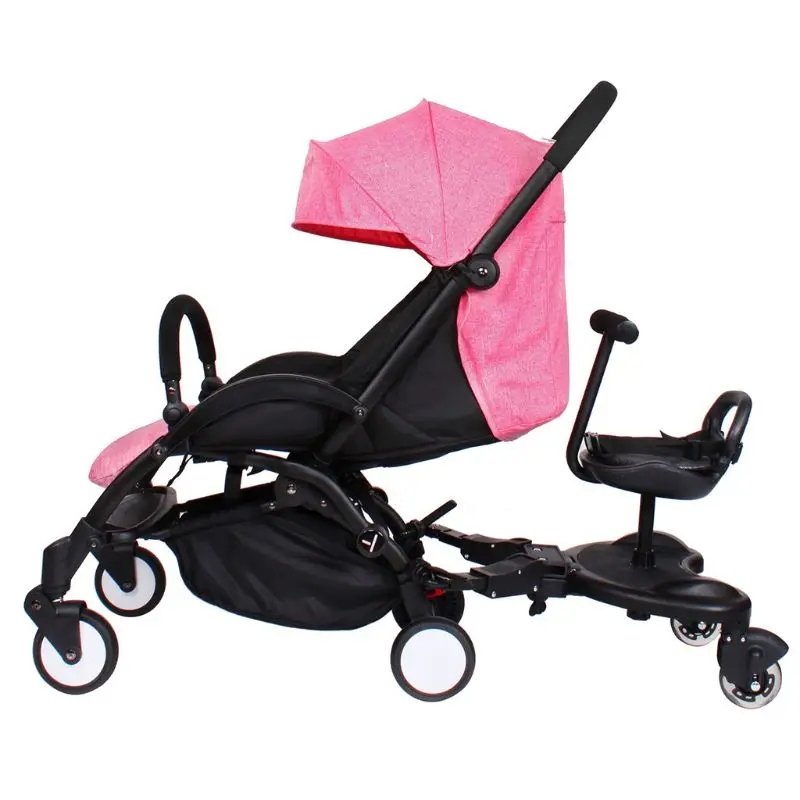 Quality 2 in 1 Universal Baby Strollers Pedal Adapter Mount Second Child Footboard with Seat Twins Footrest Scooter Hitchhiker