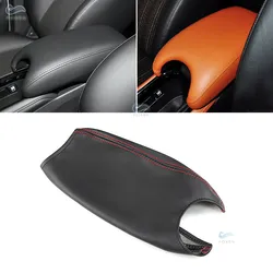 Soft Leather Center Armrest Cover For Honda XRV Vezel H-RV Car Center Console Lid Armrest Box Cover Sticker Protective Trim