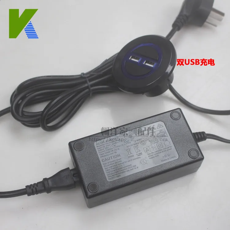 Электрический подъемный подъемник журнального столика с двойным USB-зарядным столиком, складной железный каркас