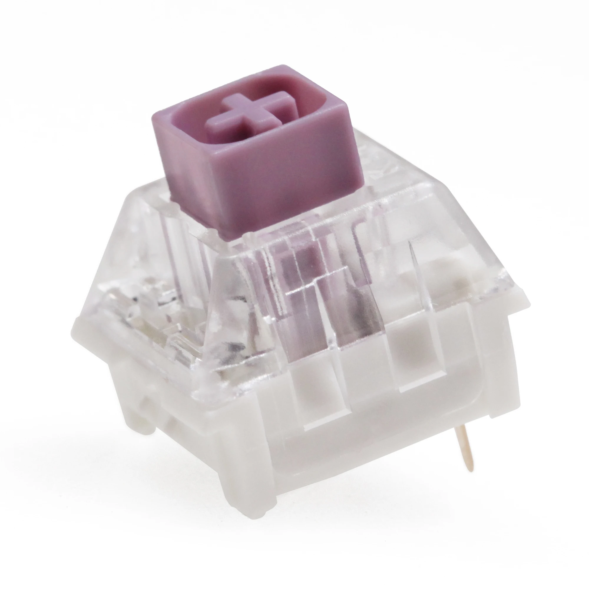 Novelkey-Kailh Hako Interruptor Violeta Real RGB SMD Rosa Tátil, Interruptor à prova de poeira para teclado mecânico, Hule IP56 MX, 50g