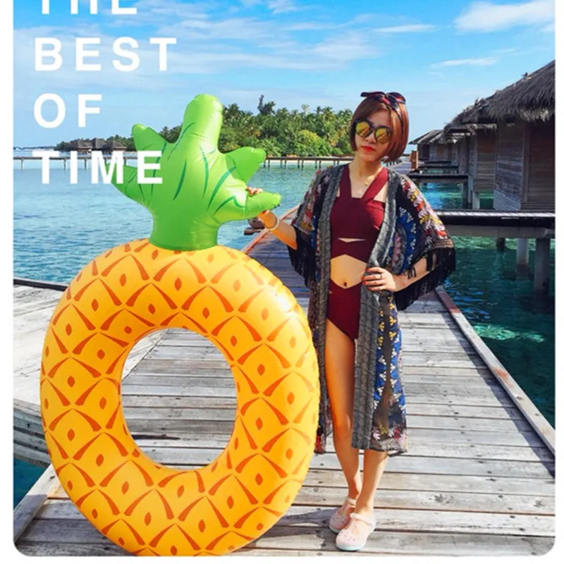 الأناناس البطيخ نفخ العوامة تجمع تعويم طوافة بلاستيكية للسباحة للبالغين الصيف المياه الرياضة السباحة دائرة بركة ألعاب احتفالات
