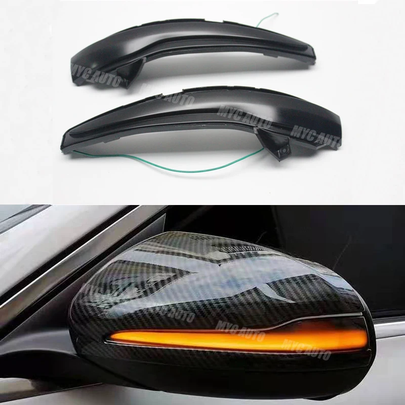 

For Mercedes C E S GLC Class W205 W213 W222 X205 Dynamic Blinker Turn Signal Led W205 W213 Side Mirror Indicator