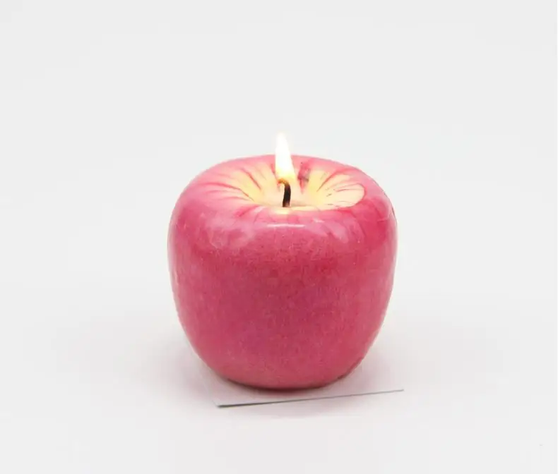 S/M/L Red Apple Candle With Box Fruit Shape Scented Candles Lamp Birthday Wedding Gift Christmas Party Home Decoration SN3302