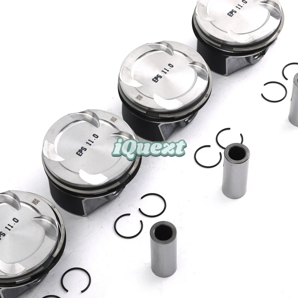 Pistons & Rings Set 11259468870 CR 11:1 for BMW 320i 420i X3 Mini Cooper S F30 F56 G20 G30 B48B20A 2.0 1998CC Turbocharged