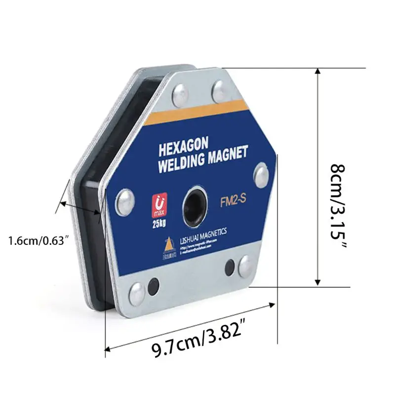 Single Switch Square Magnet On/Off Multi-angle FM2 Welding Magnetic Holder Fixator Switchable Hexagonal Welding Magnet