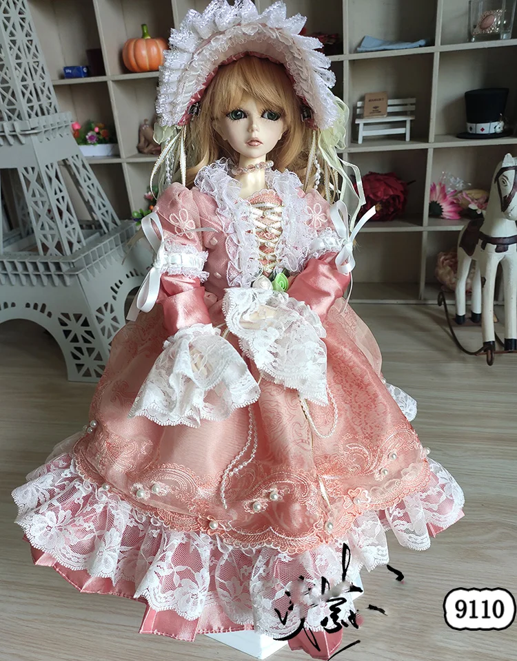 

1/4 Scale BJD Clothes Retro Fairy Dress With Hat Set For BJD/SD MSD Girl Doll Accessories C1037