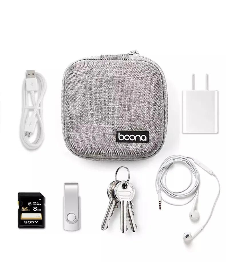 Portable Earphone Bag, Headphones Storage Box, USB Data Cable, Earphone Wire, Mac Charger, U Disk Protective Cover  Macbook Air