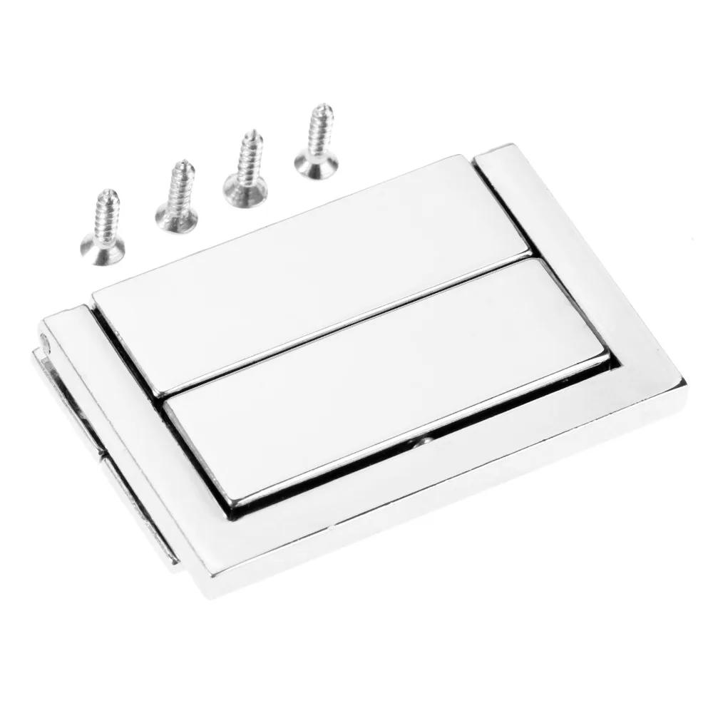 DRELD 1Pc 48*30mm Box Hasp Lock Toggle Latch Latches for Jewelry Box Suitcase Buckle Clip Clasp Furniture Hardware