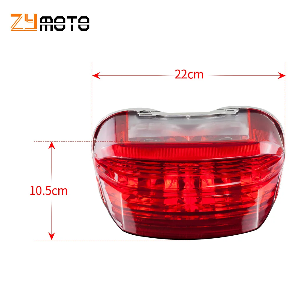 Rear Light Lens Lamp Cover Tail Glass Taillight For Yamaha XJR400 1998 - 2011 XJR 400 2010 2009 2008 2007 2006