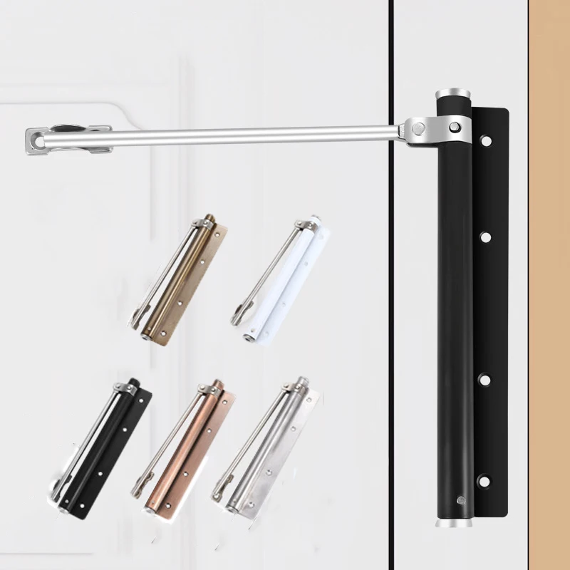 

Adjustable Door Closer Stainless Steel Automatic Buffer Door Closer Spring Door Closing Device Suitable For Many Types Of Door