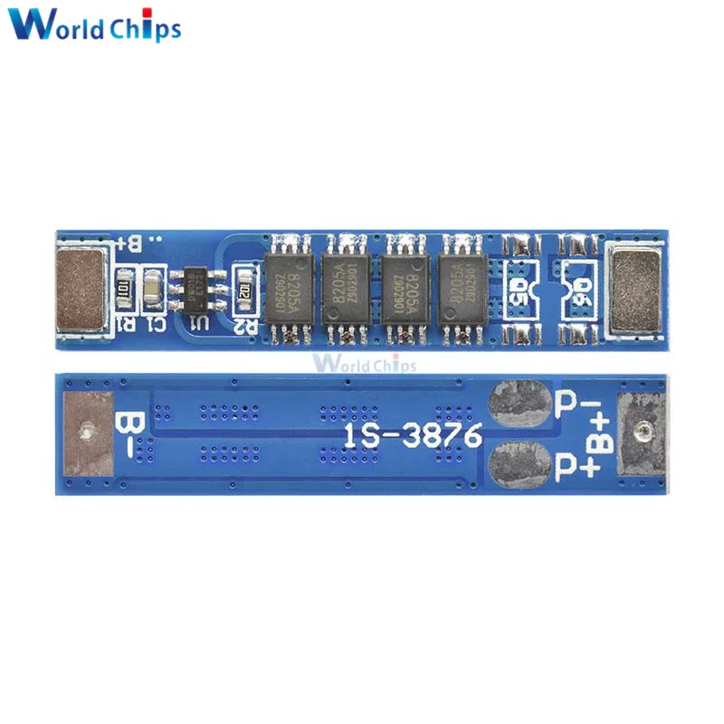 BMS 1S 5A 10A 15A 3MOS 4MOS 6MOS 3.7V 18650 Lithium Battery Charge Protection Board PCB PCM for 18650 Battery Pack Charging