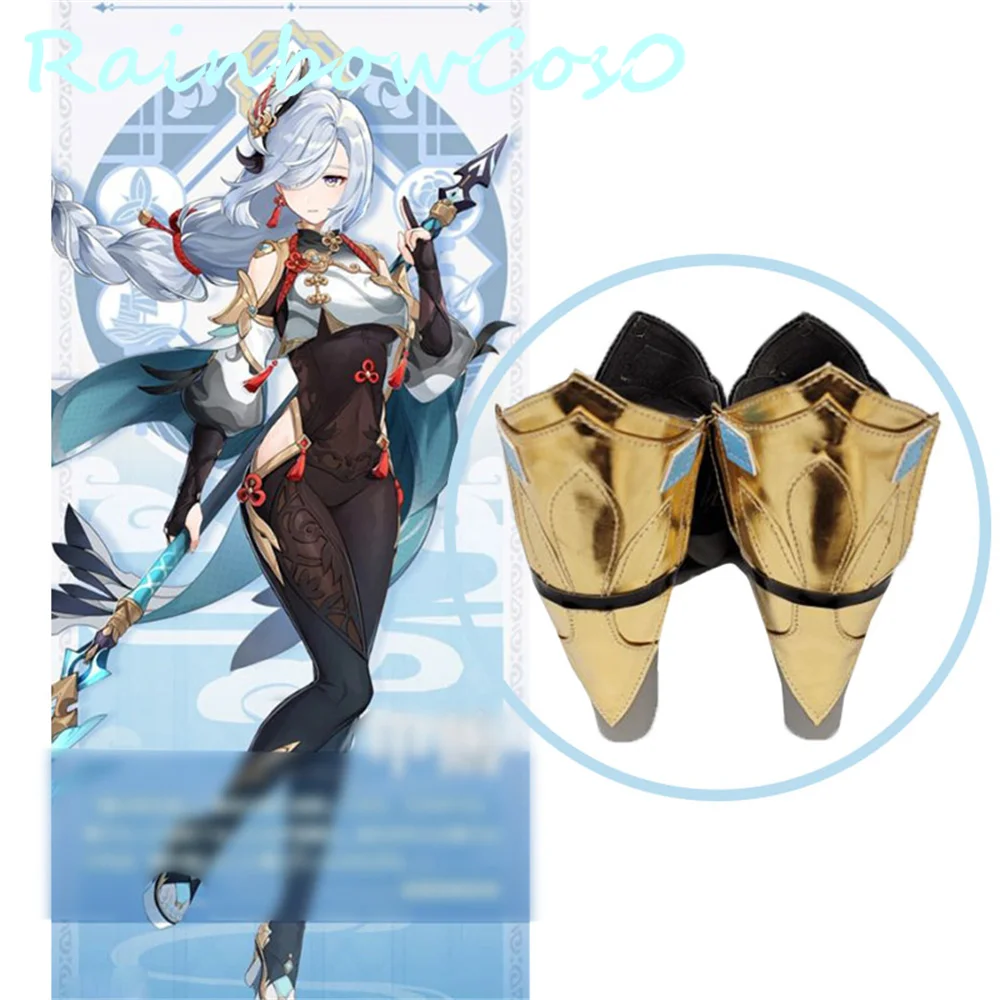 Genshin Impact  Shen He Liyue Cosplay Shoes Boots Game Anime Carnival Party Halloween Chritmas Rainbowcos0 W2129