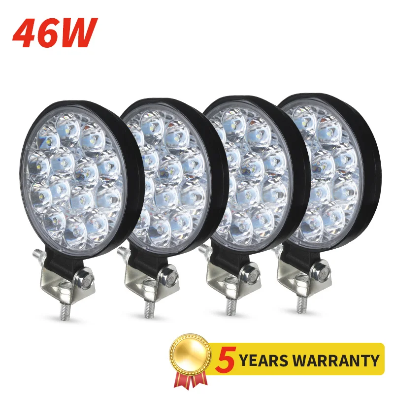 XINFOK 24 וולט רכב נורות 12V LED מנורת 3030 SMD 42 ואט 48W 6500K זרקורים FSO עבודה אור משאית 4WD 4x4