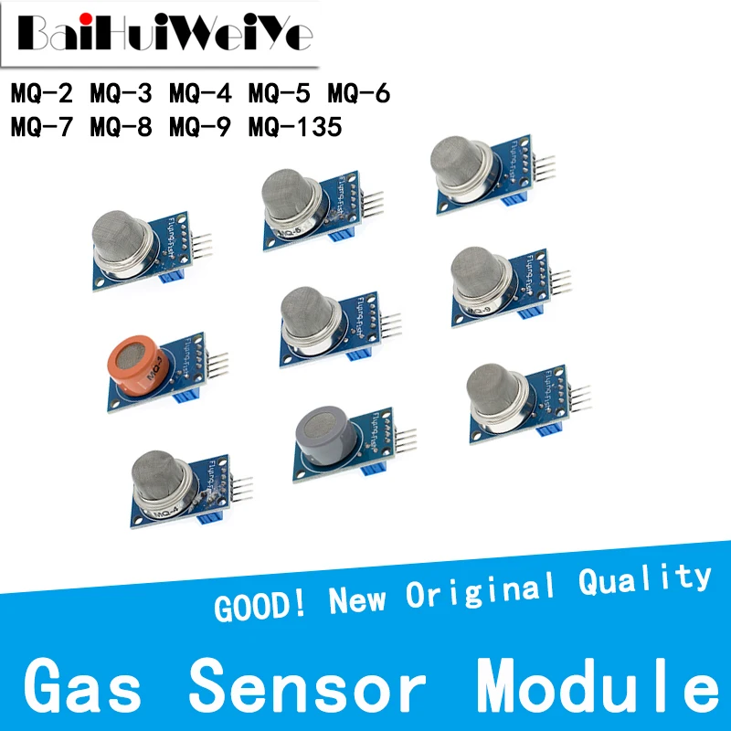 Capteur de détection de fumée de méthane liquéfié, Module pour démarreur Arduino, Kit de bricolage MQ-2 MQ-3 MQ-4 MQ-5 MQ-6 MQ-7 MQ-8 MQ-9 MQ-135