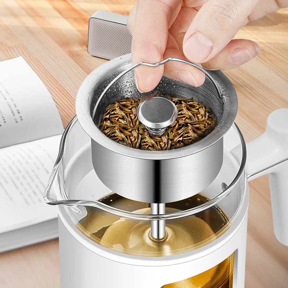 600ML Kitchen Office Smart Health Kettle Electric Kettle Stainless Steel Samovar Tea Pot Thermo Pot With Temperature Adjusted