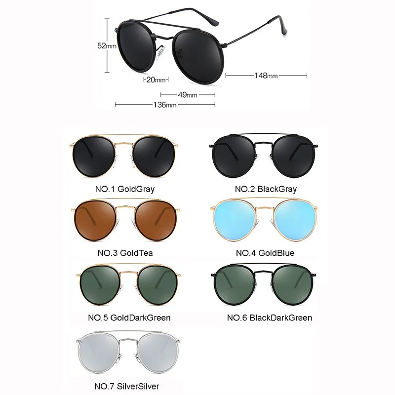 LeonLion Polarized Sunglasses Women Designer Sunglasses Women 2023 High Quality Round Glasses Women Retro Oculos De Sol Feminino