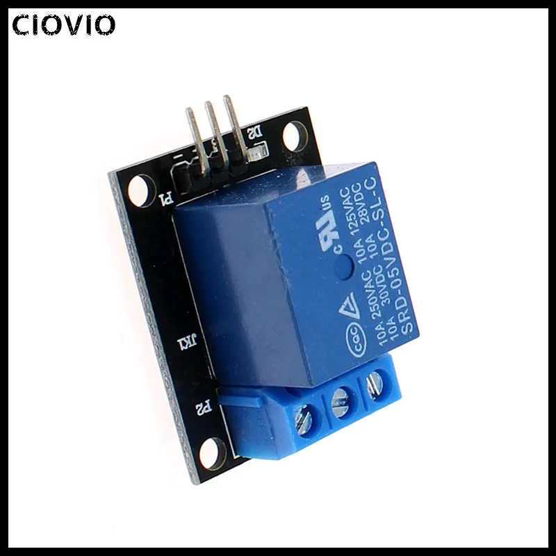 Imagem -03 - Ciovio 20 Peças Canal 5v Módulo de Relé para Arduino 1-channel Relé Ky019 para Pic Avr Dsp Braço para Arduino