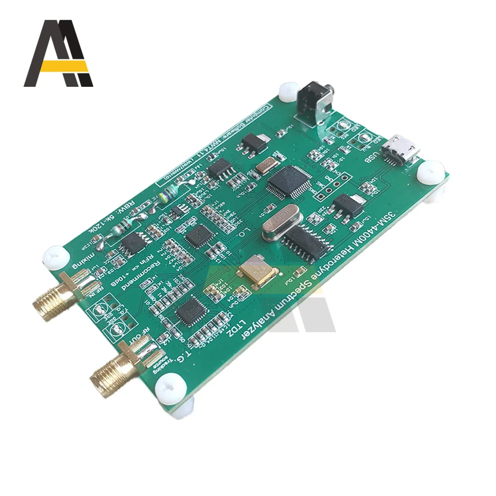 35M-4400M Spectrum Analyzer Board RF Frequency Domain Analysis Tool Spectrum Analyzer with USB Interface Signal Source Module