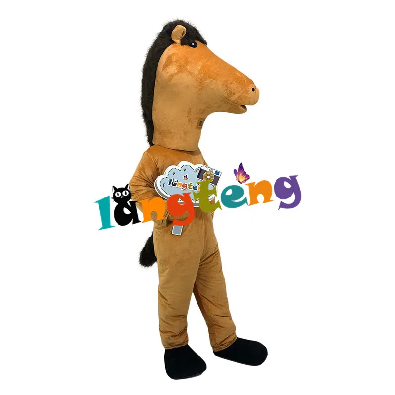 1170 Horse Adult Cosplay Mascot Costume  Animal Cartoon Fancy Dress Character Outfits