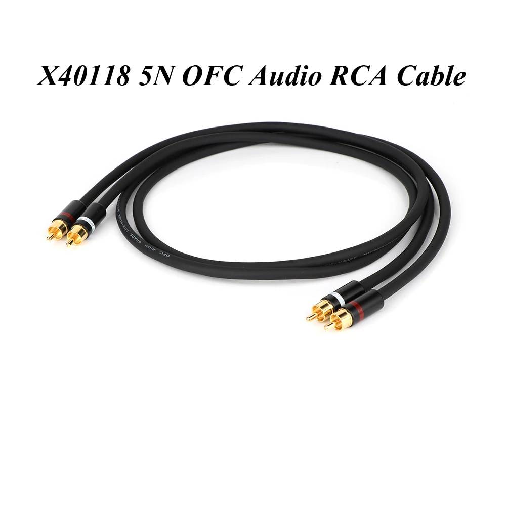 

Одна пара X40118 Hifi Canare 5N OFC аудио RCA кабель, высококачественные HIFI RCA Аудиокабели, позолоченные RCA разъемы