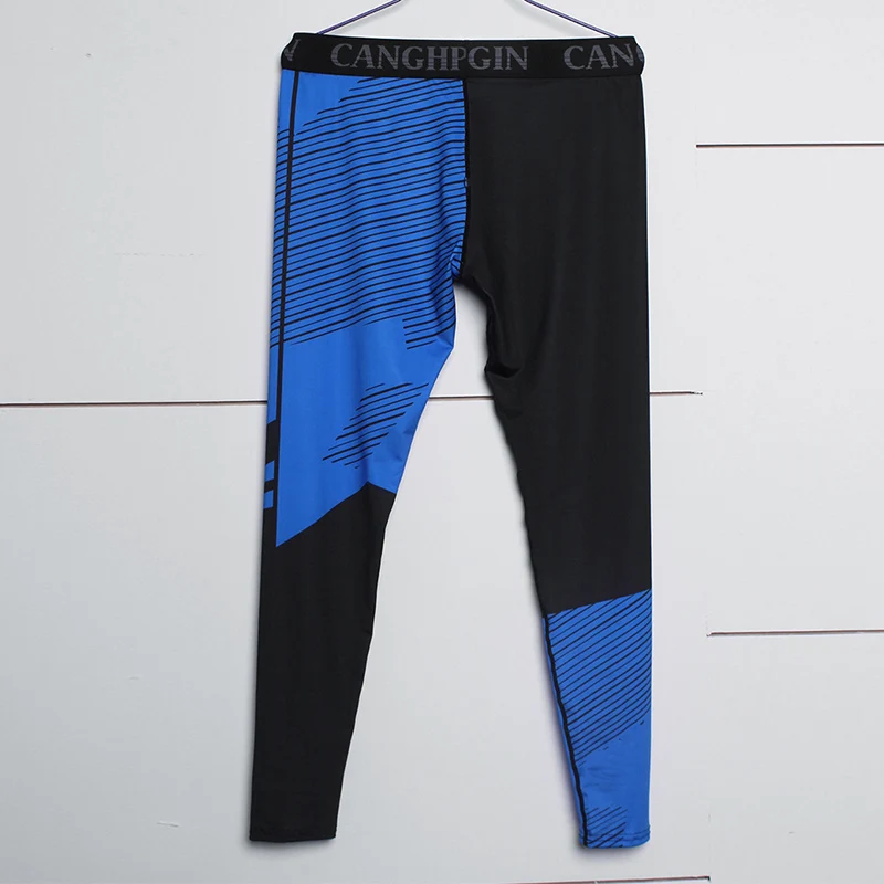 Pantaloni da corsa a compressione da uomo con LOGO personalizzato calzamaglia sportiva ad asciugatura rapida pantaloni da jogging allenamento Leggings da palestra pantaloni da allenamento per Fitness