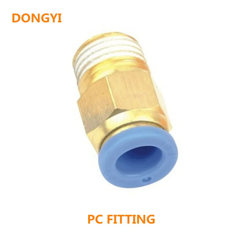 10X Pneumatic Male Straight Air Fittings For PC4-M6 6-M8*1 8-M10*1.5 10-M12*1.75 12-M16*2