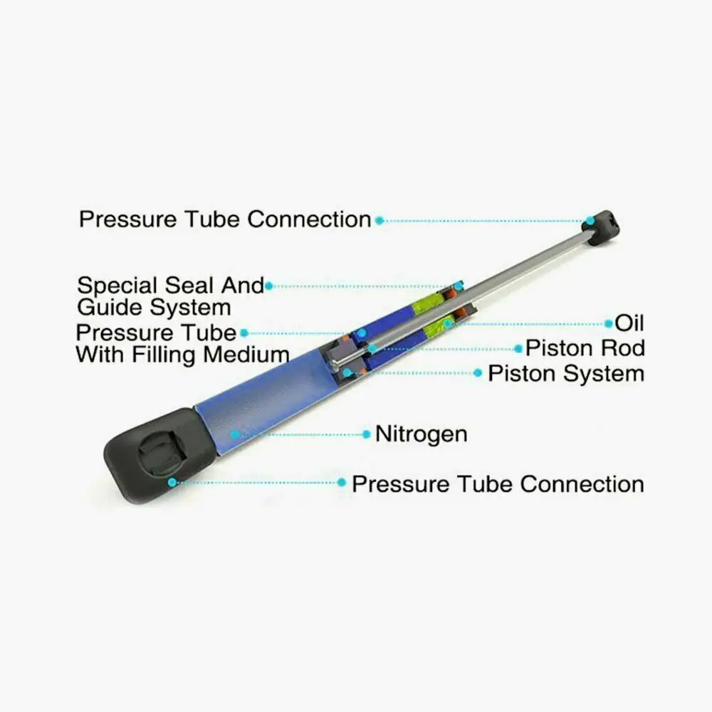 2x Hood Lift ondersteunt stutten voor Land Rover Range Rover Evoque 2012 2013 2014 2015 2016 2017 2018 2019 Exc. Sport