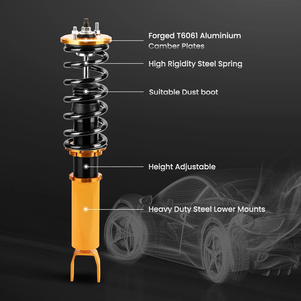 Adjustable height coilover shock Suspension for Nissan Z32 300ZX Absorber struts