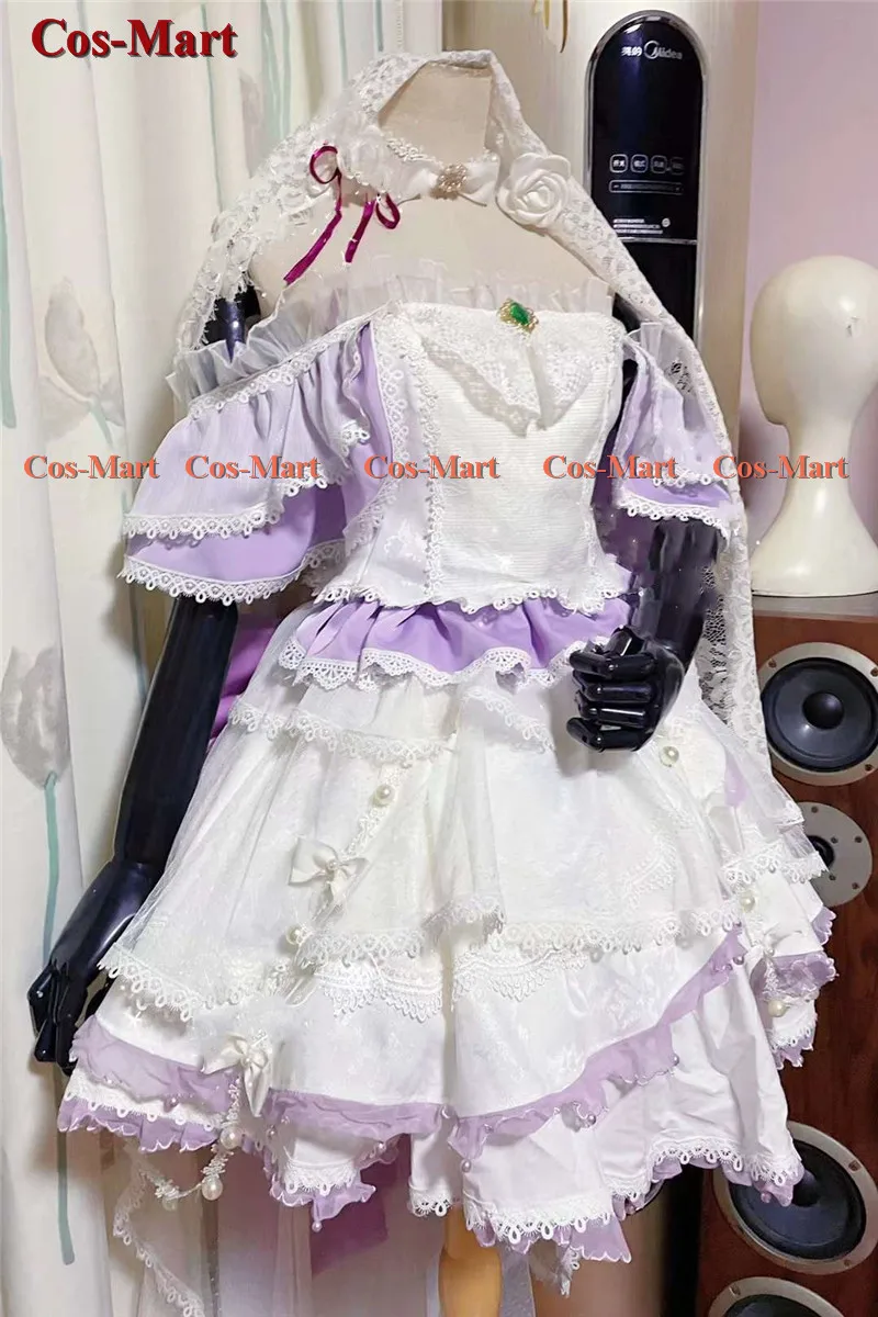 Anime Re:Life In A Different World From Zero Emilia Cosplay Costume Wedding Dress Activity Party Role Play Clothing Custom-Make