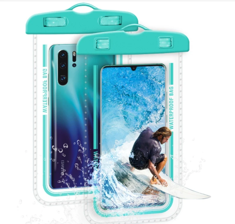 Full View Waterproof Case for Phone Underwater Snow Rainforest Transparent Dry Bag Swimming Pouch Big Mobile Phone Covers