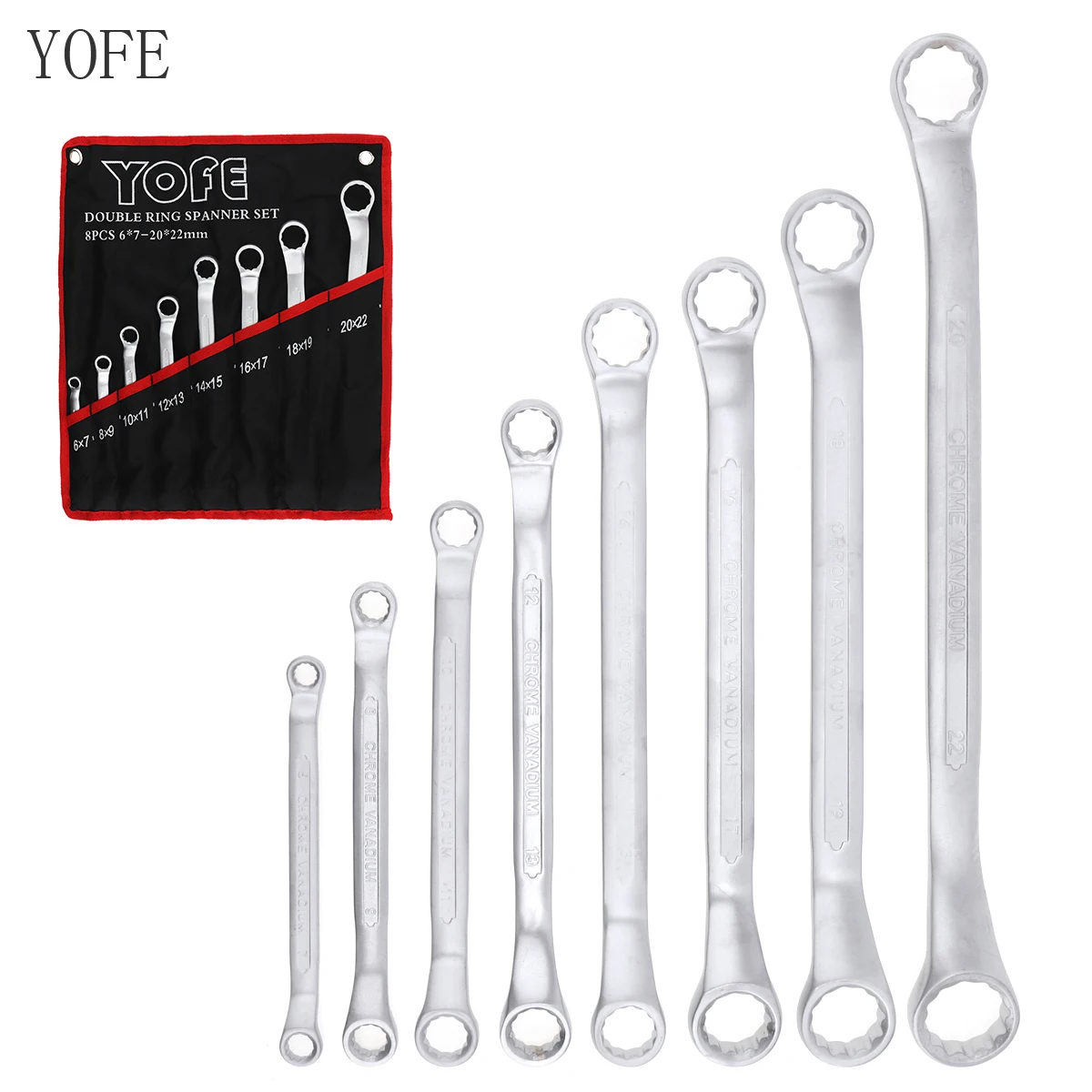 

8pcs/set Double End Combination Spanner Sets Reversible Ratchet Wrench Set for Installation Maintenance Hand Tools