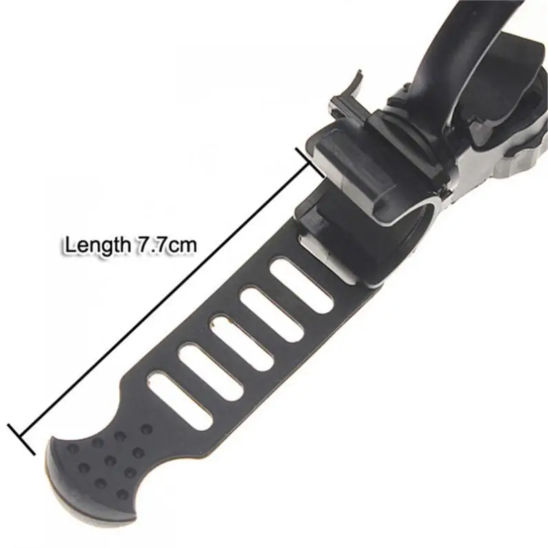 360 Swivel Bicycle Cycle Bike Front Torch Mount LED Headlight Holder Clip Rubber For 20-45mm Diameter Flashlight