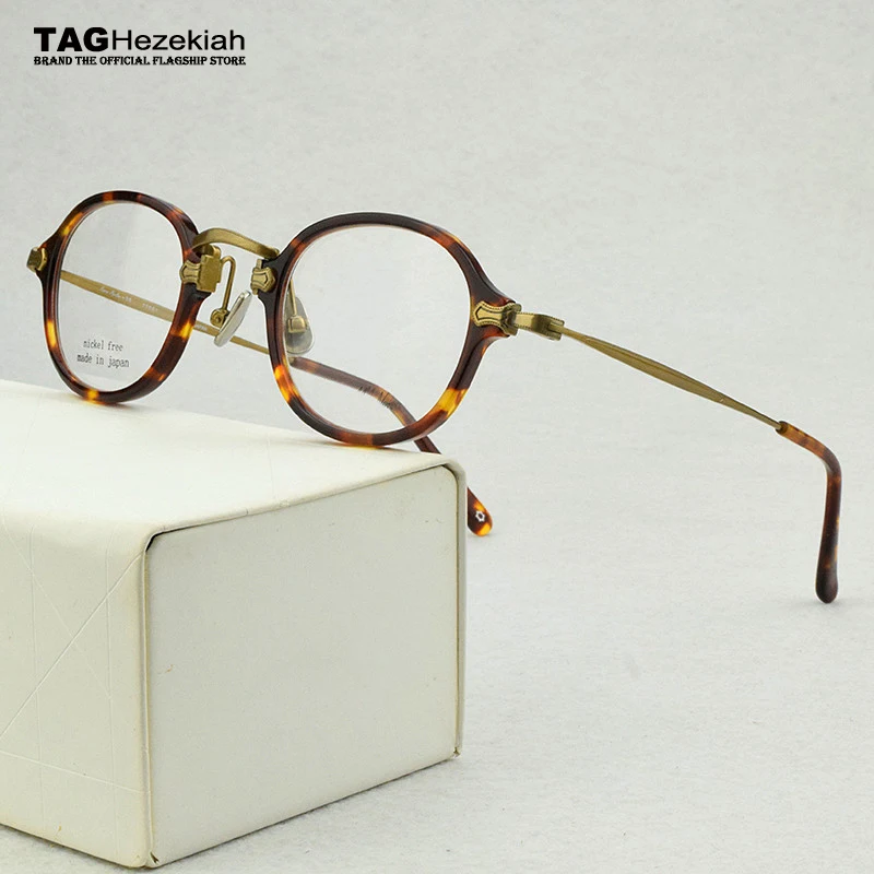 

2024 round titanium optical glasses frame women Small Vintage eyeglasses frames myopia computer eye glasses frames for women 181